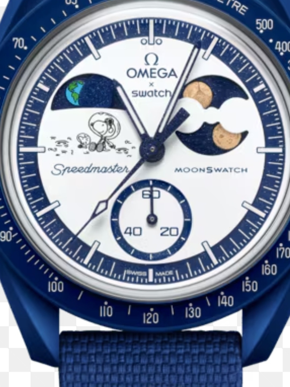 Swatch x Omega Bioceramic SNOOPY Mission to Earthphase – Moonshine Gold.